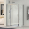 6MM Matt Black Pivot Glass Shower Door Bathroom Shower Enclosure Shower Room