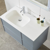 New Design Grey Painting Modern Bathroom Cabinet with Basin Vanity Set