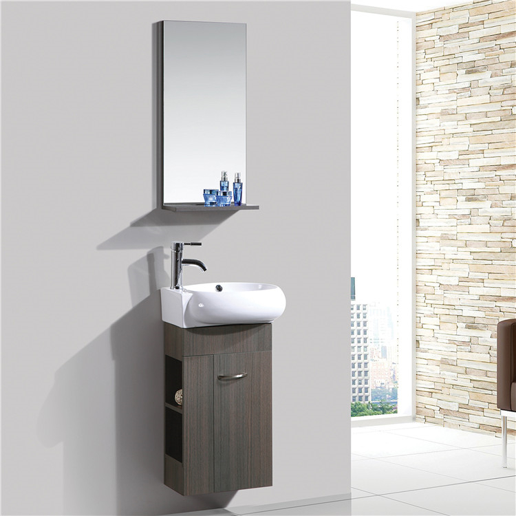 Entop Cheap Single Hanging Bathroom Corner Cabinet Vanity Top Cabinet