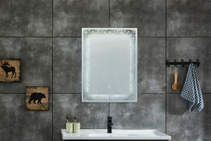 Copper-free Bathroom LED Mirror with Super White Glass