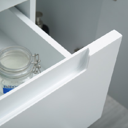 Wall Mounted Bathroom Cabinet White Color
