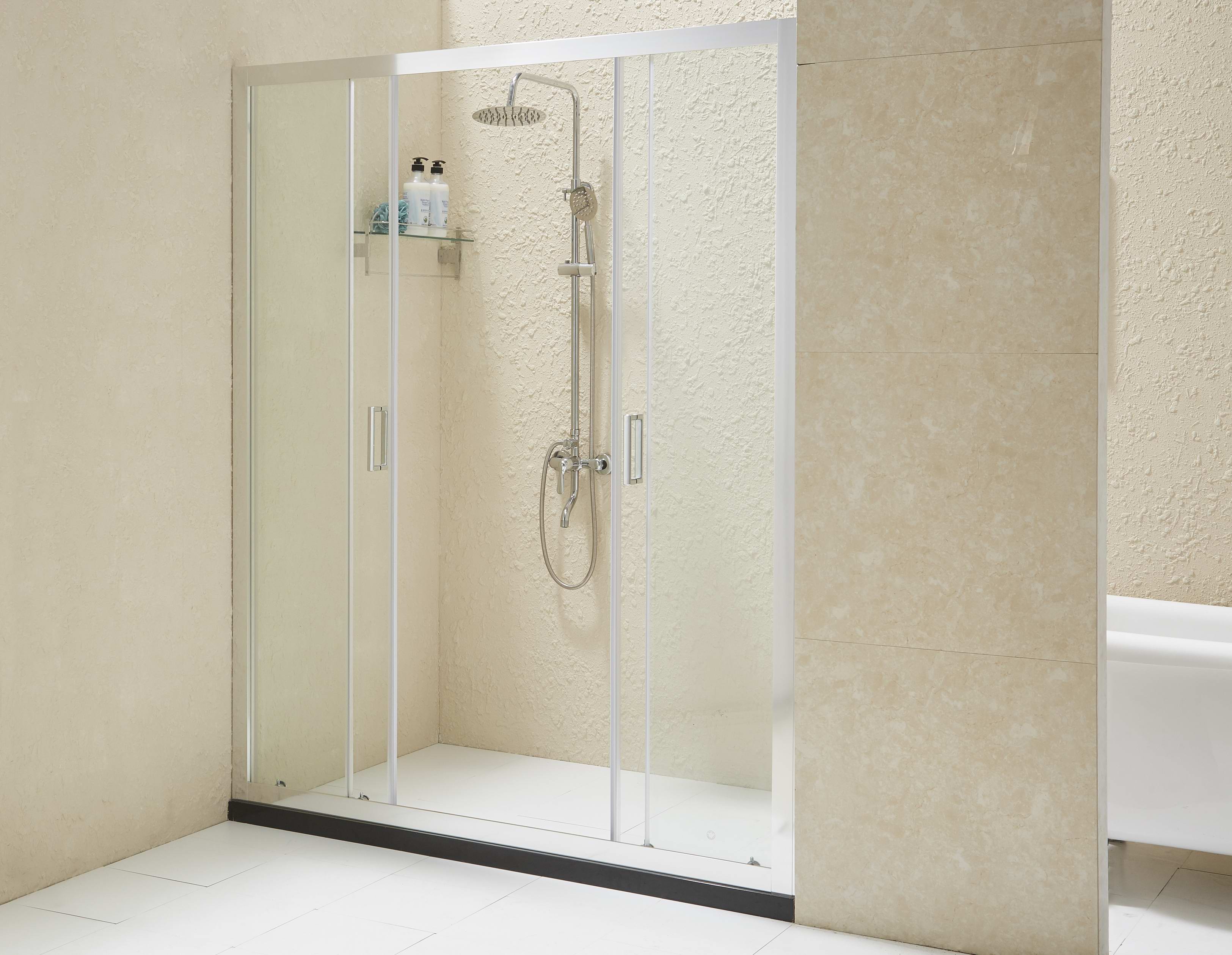 Glass Shower Door with 6MM 8MM Tempered Nano Glass Anti Exploding Film