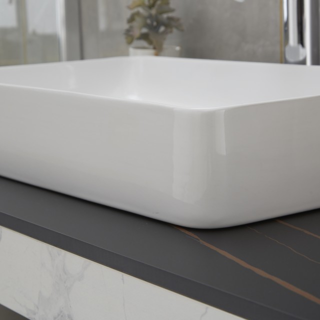 600mm bathroom ceramic sink counter top basin