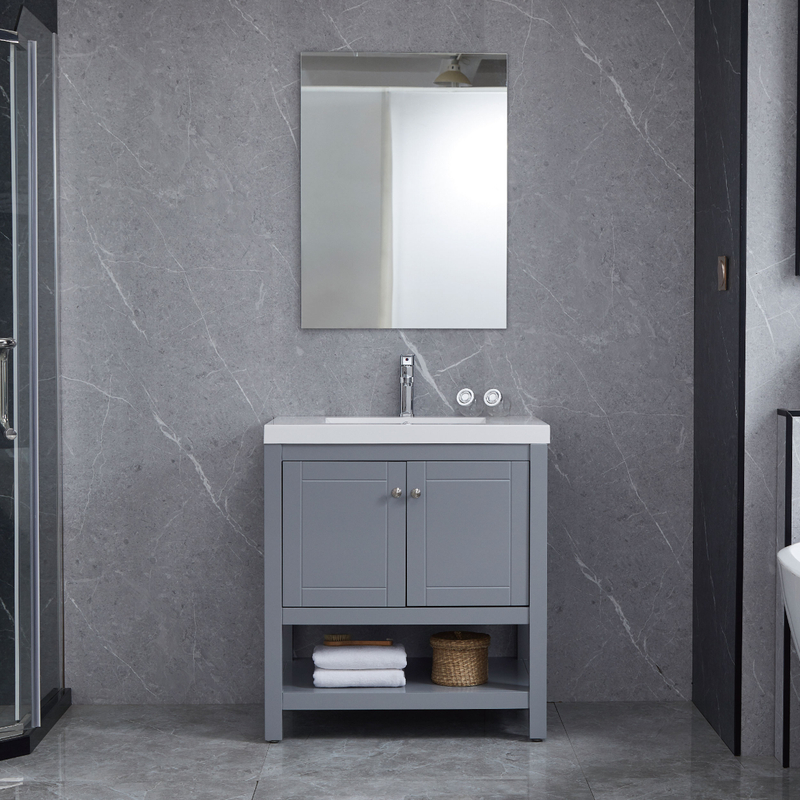 Grey Bathroom Cabinets Small Vanity