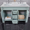 Floor Standing Bathroom Vanity with Double Basin 