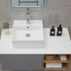 Arch Shaped Ceramic Basin Modern Sink Wash Basin Bathroom with Hole
