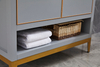 Cabinets Open Storage Space Bathroom Vanity