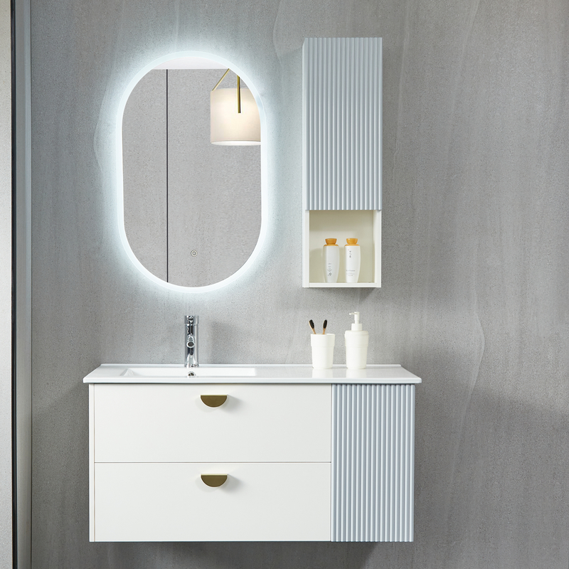 Customized Popular Wall Mounted Modern Bathroom Vanity